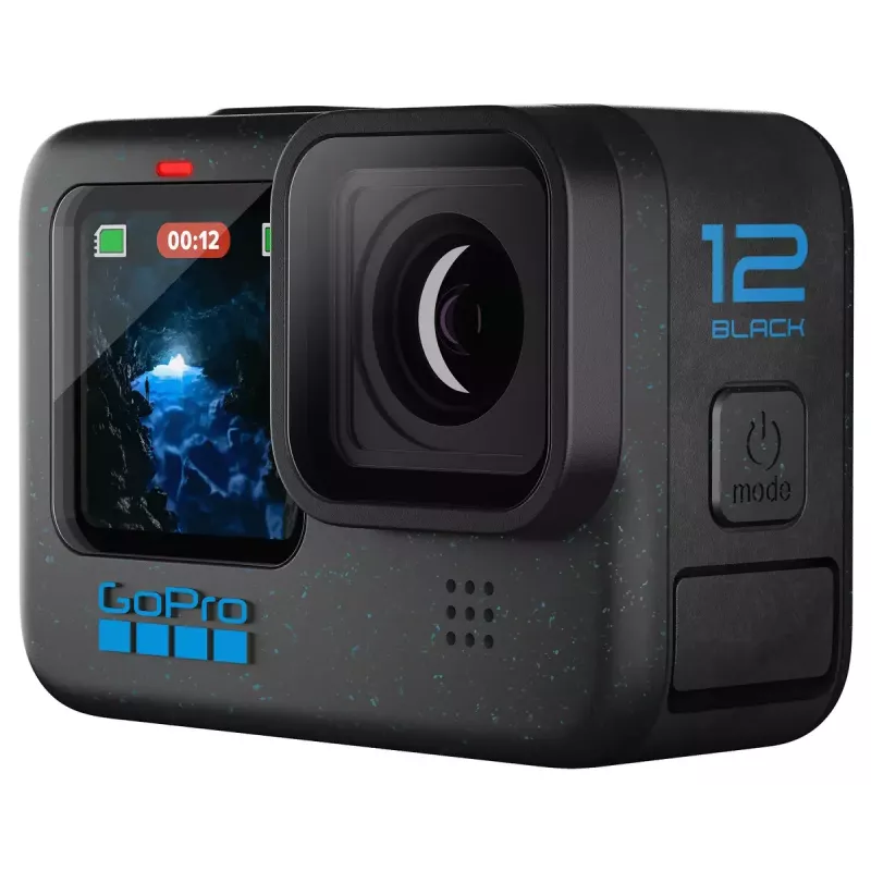 Kamera sportowa GoPro HERO12 Black — 5K Ultra HD, 240 kl./s, 27 MP CMOS, 177° FOV, LCD, MicroSD, Wi‑Fi