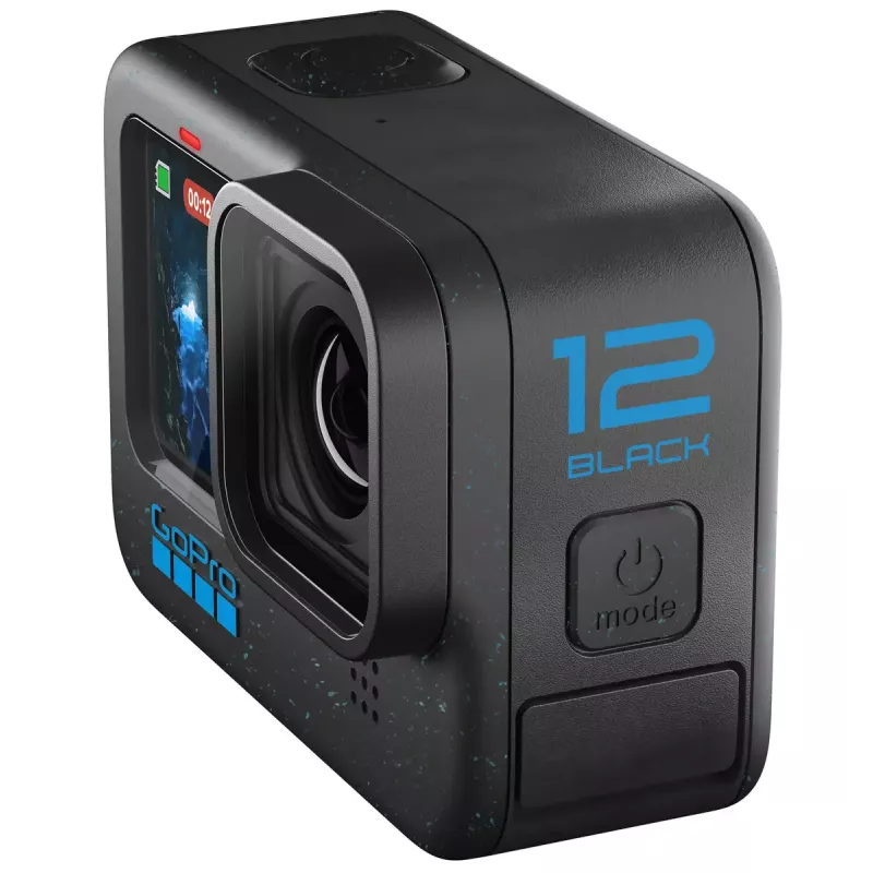 Kamera sportowa GoPro HERO12 Black — 5K Ultra HD, 240 kl./s, 27 MP CMOS, 177° FOV, LCD, MicroSD, Wi‑Fi