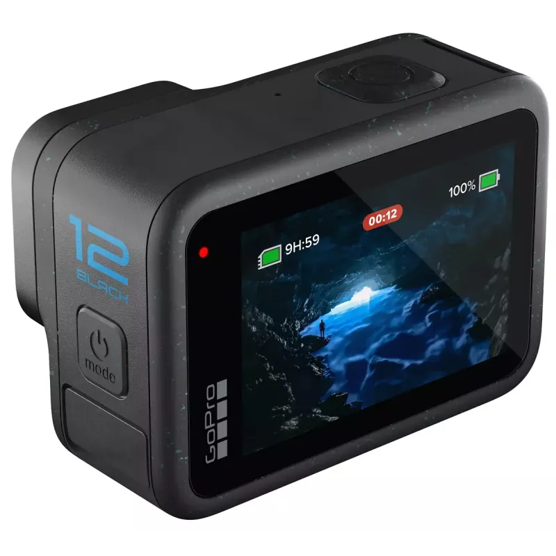 Kamera sportowa GoPro HERO12 Black — 5K Ultra HD, 240 kl./s, 27 MP CMOS, 177° FOV, LCD, MicroSD, Wi‑Fi