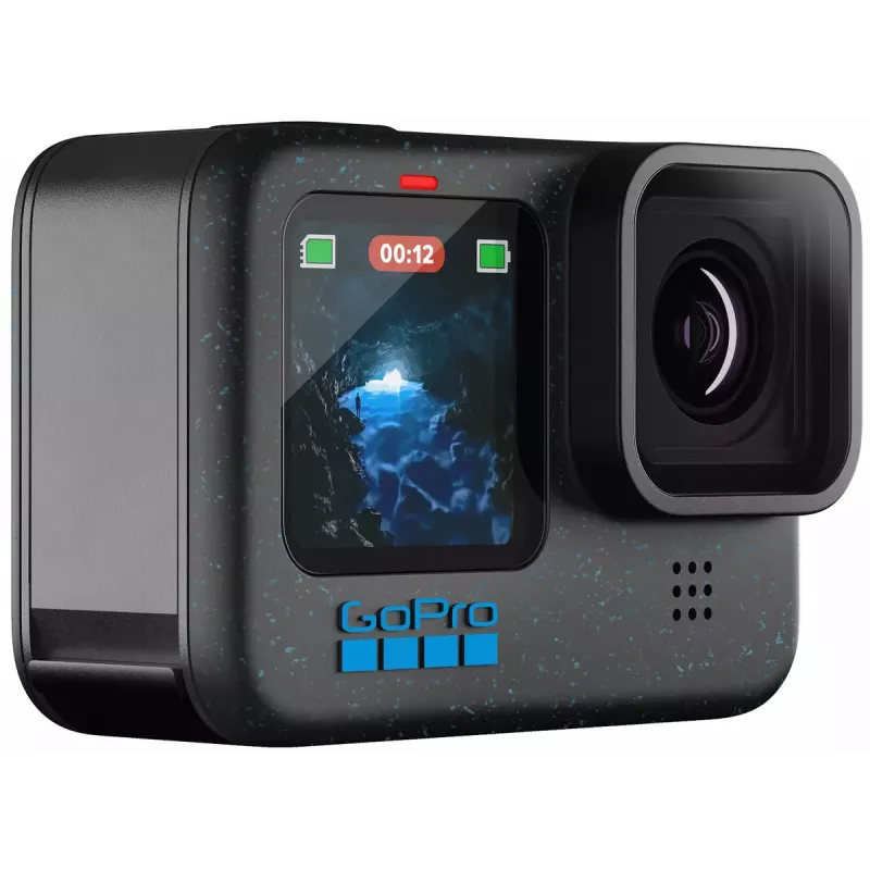 Kamera sportowa GoPro HERO12 Black — 5K Ultra HD, 240 kl./s, 27 MP CMOS, 177° FOV, LCD, MicroSD, Wi‑Fi
