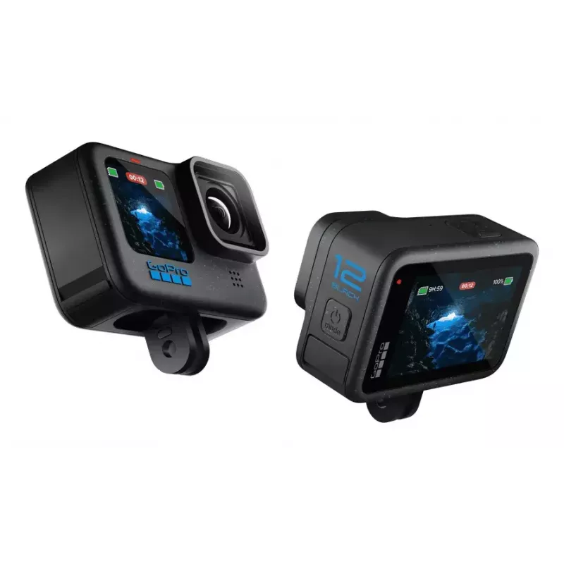 Kamera sportowa GoPro HERO12 Black — 5K Ultra HD, 240 kl./s, 27 MP CMOS, 177° FOV, LCD, MicroSD, Wi‑Fi
