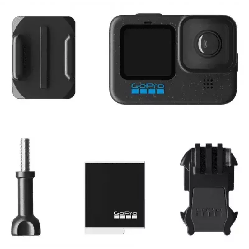 Kamera sportowa GoPro HERO12 Black — 5K Ultra HD, 240 kl./s, 27 MP CMOS, 177° FOV, LCD, MicroSD, Wi‑Fi