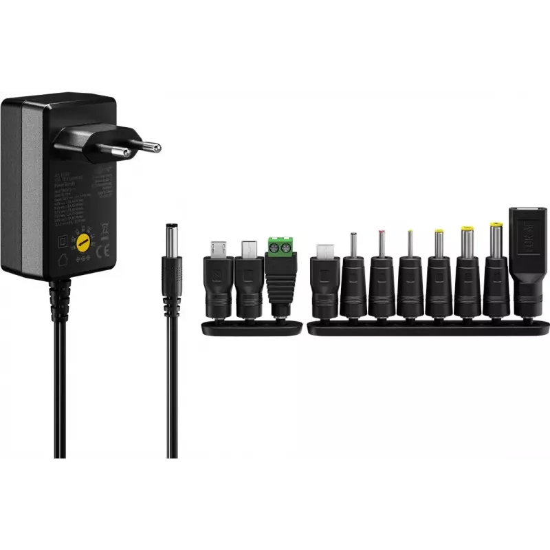 AC Adapter Goobay 64568 Universal Czarny 12V 2.25A 1.8m