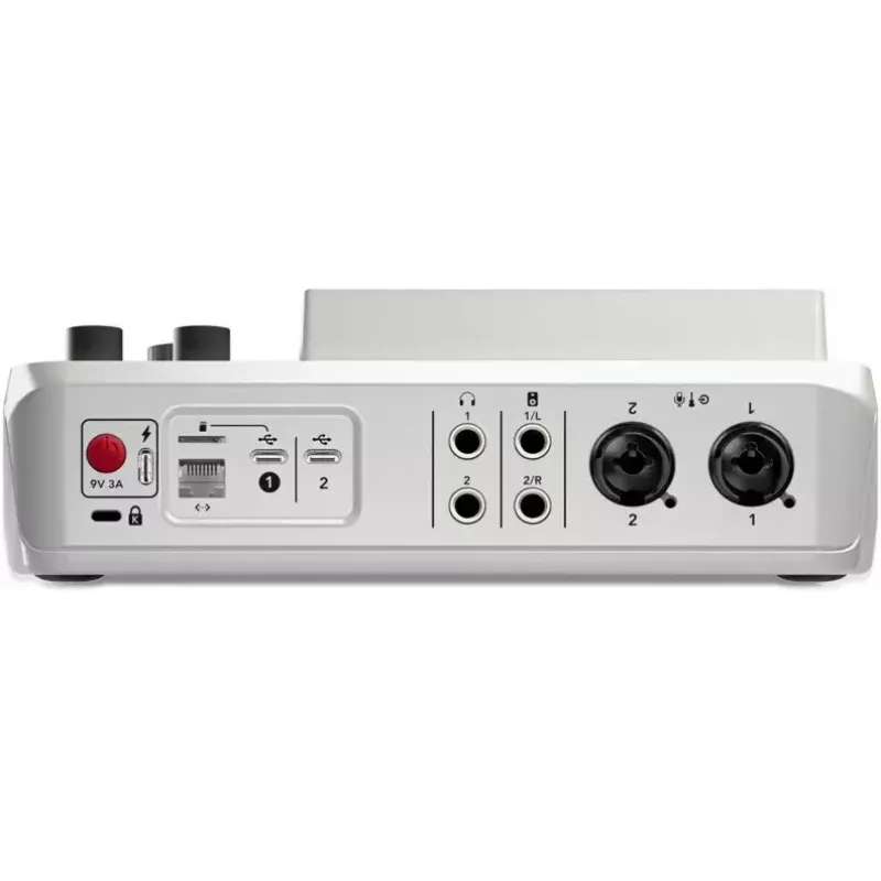 Interfejs audio Rode RodeCaster Duo biały — 2-kanałowa konsola podcastowa USB z mikserem i przedwzmacniaczami