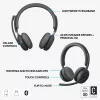 LOGITECH Headset - Zone - Bezprzewodowy - Grafitowy