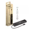CLUB3D USB3.2 Gen2 Type-C, 6-w-1 przenośna stacja dokująca z dwoma wyświetlaczami i USB Type-C Video 4K60Hz