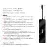 CLUB3D USB3.2 Gen2 Type-C, 6-w-1 przenośna stacja dokująca z dwoma wyświetlaczami i USB Type-C Video 4K60Hz