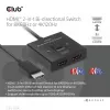 CLUB3D HDMI 2-w-1 Przełącznik Dwukierunkowy 8K60Hz 4K120Hz CSV-1384