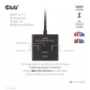 CLUB3D HDMI 2-w-1 Przełącznik Dwukierunkowy 8K60Hz 4K120Hz CSV-1384