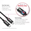 CLUB3D USB4 Gen3x2 Type-C kabel dwukierunkowy 8K60Hz lub 4K120Hz, dane 40Gbps, PD 240W(48V/5A) EPR M/M 3m / 9.84ft