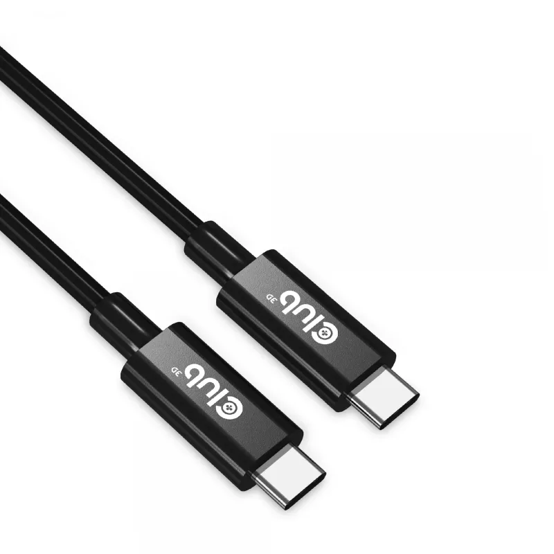 CLUB3D USB4 Gen3x2 Type-C kabel dwukierunkowy 8K60Hz lub 4K120Hz, dane 40Gbps, PD 240W(48V/5A) EPR M/M 3m / 9.84ft
