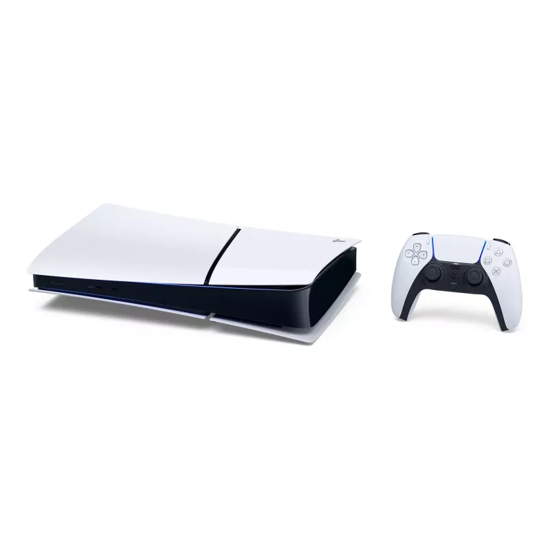 Sony PlayStation 5 (model group - Slim) Digital Edition, PlayStation 5, Czarny, Biały, 16384 MB, GDDR6, 448 GB/s, AMD