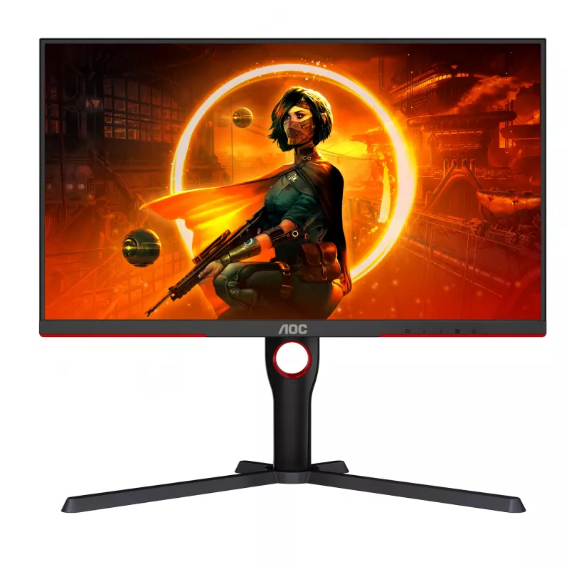 Monitor komputerowy AOC G3 Q27G3XMN/BK 68.6 cm (27 cali) 2560 x 1440 pikseli 2K Ultra HD LED Czarny, Czerwony