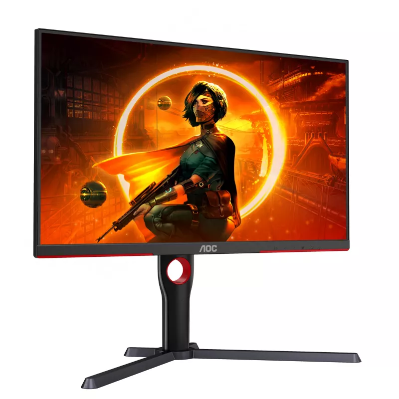 Monitor komputerowy AOC G3 Q27G3XMN/BK 68.6 cm (27 cali) 2560 x 1440 pikseli 2K Ultra HD LED Czarny, Czerwony