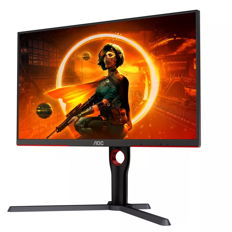 Monitor komputerowy AOC G3 Q27G3XMN/BK 68.6 cm (27 cali) 2560 x 1440 pikseli 2K Ultra HD LED Czarny, Czerwony