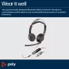HP Poly Blackwire 5220 Stereo USB-C Headset +3.5mm Plug +USB-C/A Adapter