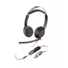 HP Poly Blackwire 5220 Stereo USB-C Headset +3.5mm Plug +USB-C/A Adapter