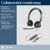 HP Poly Czarnywire 3320 Stereo Microsoft Teams Certified USB-C Headset +USB-C/A Adapter