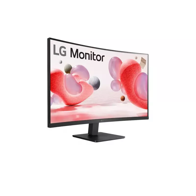 Monitor LG 32MR50C-B, 31,5 cala Full HD (1920 x 1080), zakrzywiony panel VA, 5 ms, 250 cd/m², kontrast 3000:1, kąty widzenia 178°, czarny