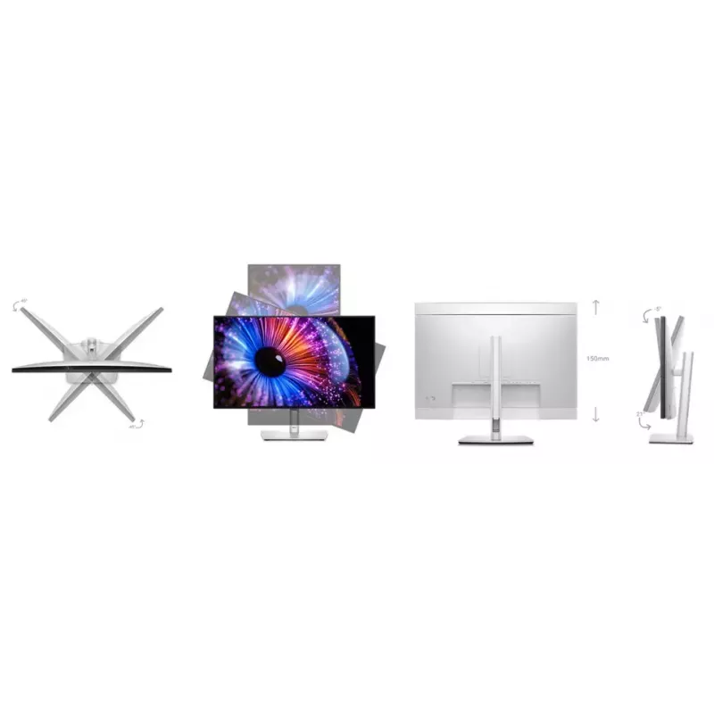 Monitor komputerowy DELL UltraSharp U2724DE 68,6 cm (27 cali) 2560 x 1440 pikseli Quad HD LCD Czarny, Srebrny