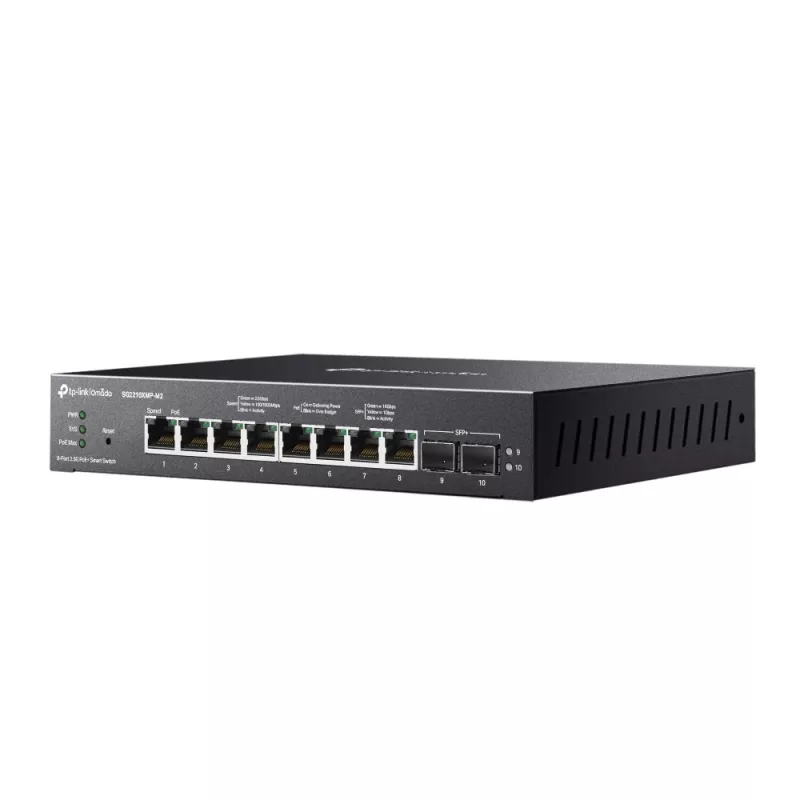 TP-Link Omada 8-Port 2.5GBASE-T i 2-Port 10GE SFP+ Smart Switch z 8-Port PoE+