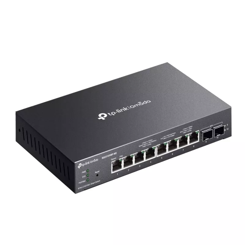 TP-Link Omada 8-Port 2.5GBASE-T i 2-Port 10GE SFP+ Smart Switch z 8-Port PoE+