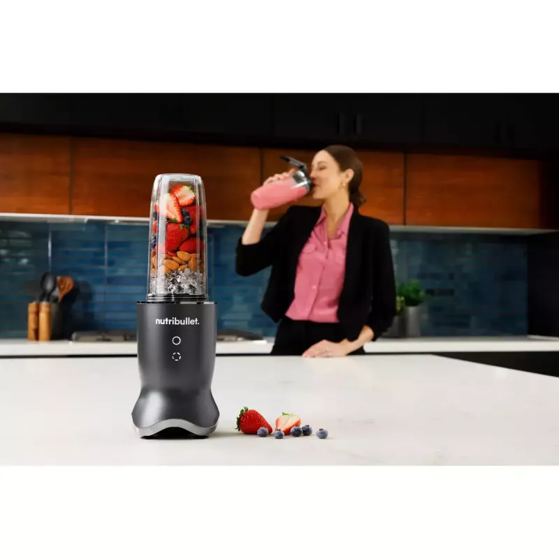 NutriBullet NB1206DGCC 0,9 L Blender stołowy 1200 W Czarny, Przezroczysty