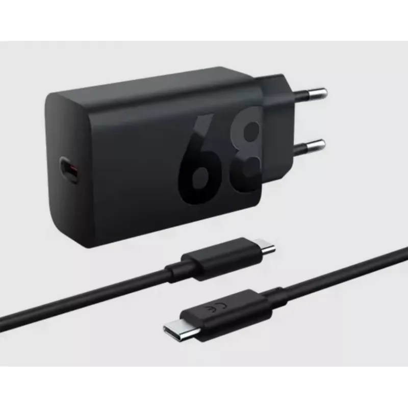 Ładowarka sieciowa Lenovo ZG38C05739, 68 W, USB-C PD, 1 port, czarna, zasilana z sieci