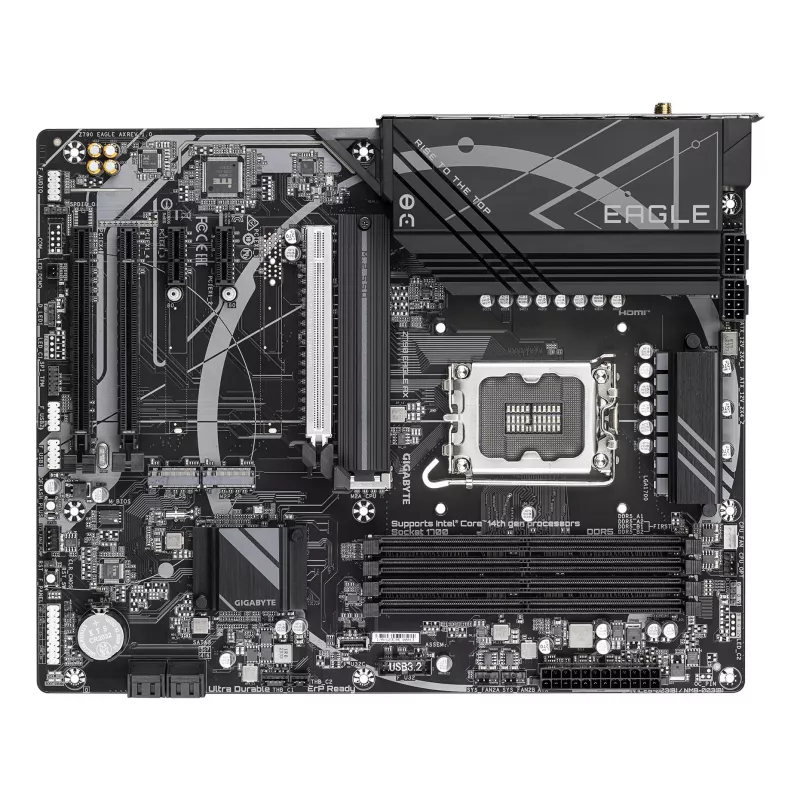 Płyta główna GIGABYTE Z790 EAGLE AX — Intel LGA1700 ATX, Z790, DDR5, 4x DIMM, Wi‑Fi 6E, 2.5Gb LAN