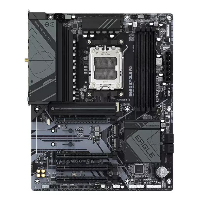 Płyta główna GIGABYTE B650 EAGLE AX ATX, chipset AMD B650, Socket AM5, DDR5, 4x DIMM, 256GB, Wi‑Fi 6E, Bluetooth 5.3