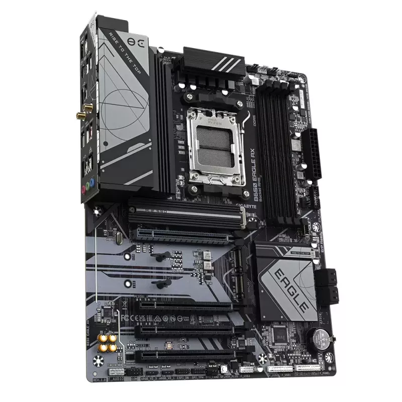 Płyta główna GIGABYTE B650 EAGLE AX ATX, chipset AMD B650, Socket AM5, DDR5, 4x DIMM, 256GB, Wi‑Fi 6E, Bluetooth 5.3