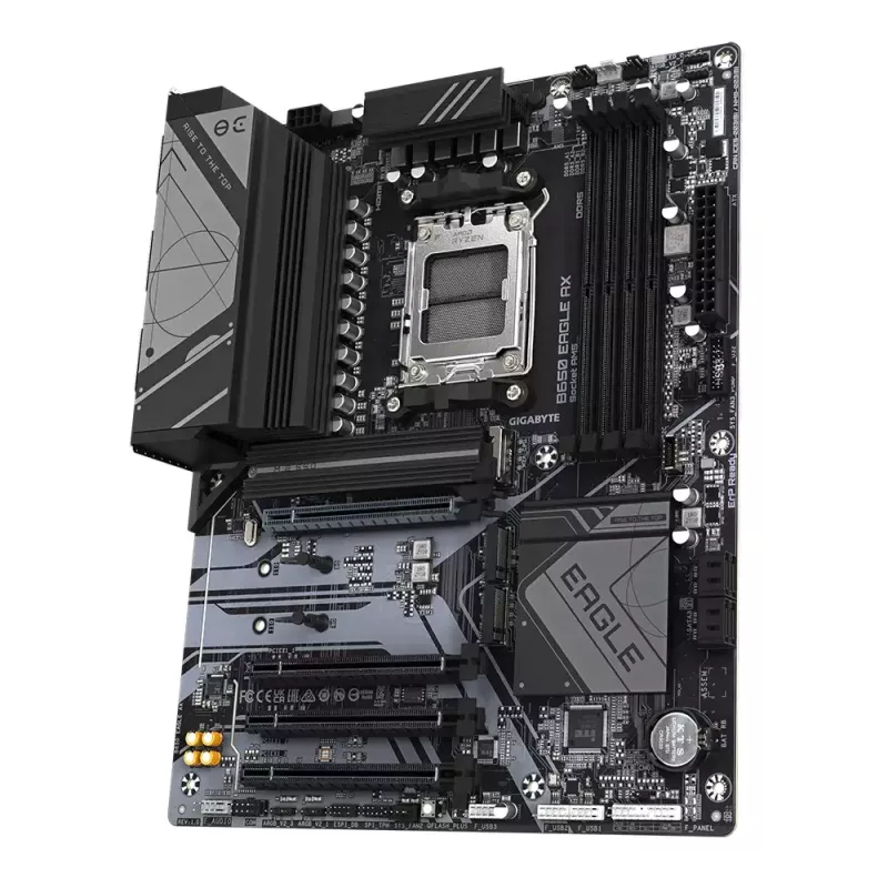 Płyta główna GIGABYTE B650 EAGLE AX ATX, chipset AMD B650, Socket AM5, DDR5, 4x DIMM, 256GB, Wi‑Fi 6E, Bluetooth 5.3