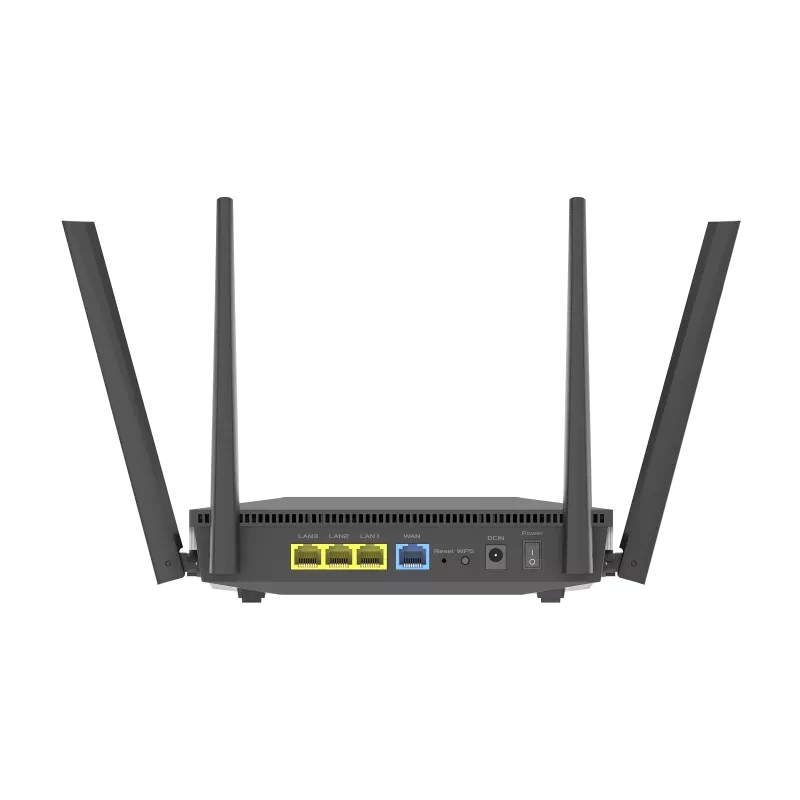 ASUS RT-AX52 AX1800 AiMesh router bezprzewodowy Gigabit Ethernet Dwuzakresowy (2,4 GHz / 5 GHz) Czarny