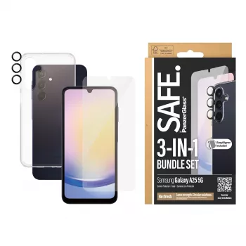 PanzerGlass SAFE. by ® 3-w-1 Zestaw ochronny Samsung Galaxy A25 5G