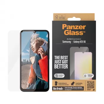 PanzerGlass ® Screen Protector Samsung Galaxy A25 5G | Ultra-Wide Fit z EasyAligner