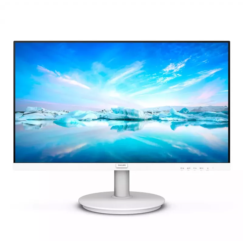 Philips V Line 241V8AW/00 monitor komputerowy 60,5 cm (23,8 cala) 1920 x 1080 pikseli Full HD LCD Biały