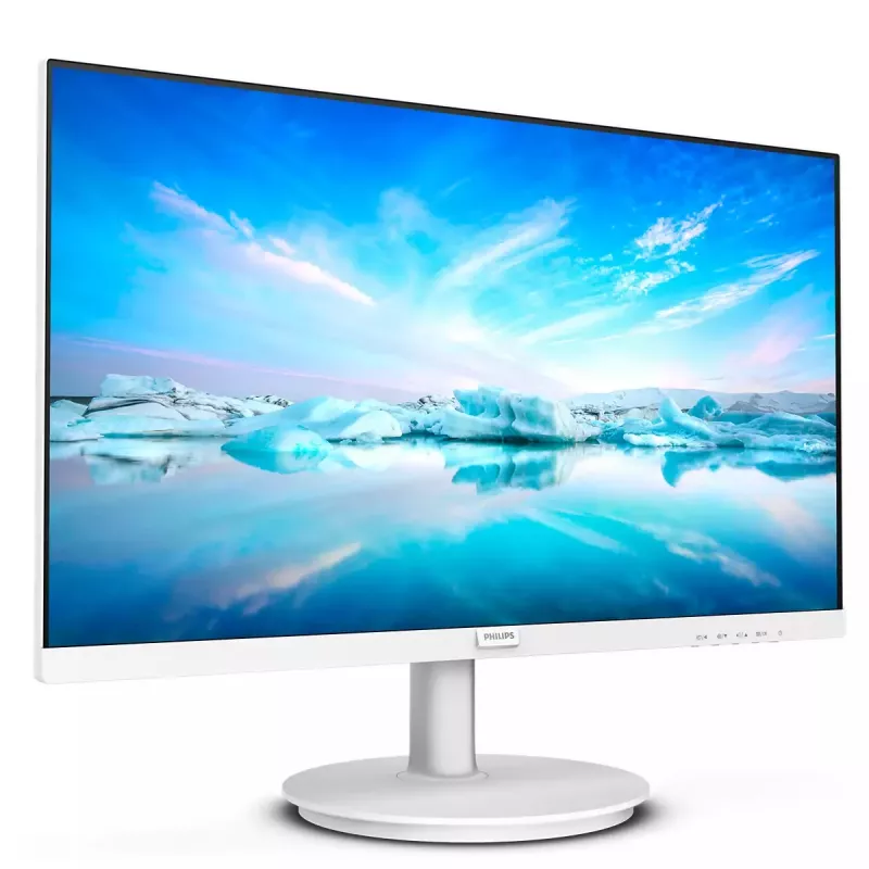 Philips V Line 241V8AW/00 monitor komputerowy 60,5 cm (23,8 cala) 1920 x 1080 pikseli Full HD LCD Biały