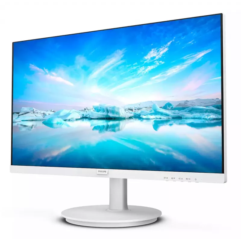 Philips V Line 241V8AW/00 monitor komputerowy 60,5 cm (23,8 cala) 1920 x 1080 pikseli Full HD LCD Biały
