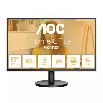 Monitor komputerowy AOC 27B3CA2 68,6 cm (27 cali) 1920 x 1080 pikseli Full HD LED Czarny