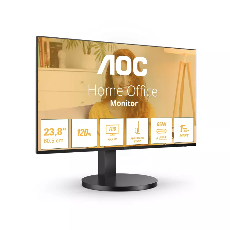 Monitor komputerowy AOC B3 24B3CF2 60,5 cm (23,8 cala) 1920 x 1080 pikseli Full HD LED Czarny