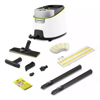 Myjka parowa cylindryczna Kärcher SC 4 Deluxe — pojemność 1,3 l, 2200 W, ciśnienie pary 4 bar