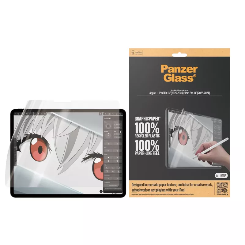 PanzerGlass® GraphicPaper® Szkło ochronne iPad Air 13'' (2024-2026) | iPad Pro 13'' (2024-2025) | Ultra-Wide Fit