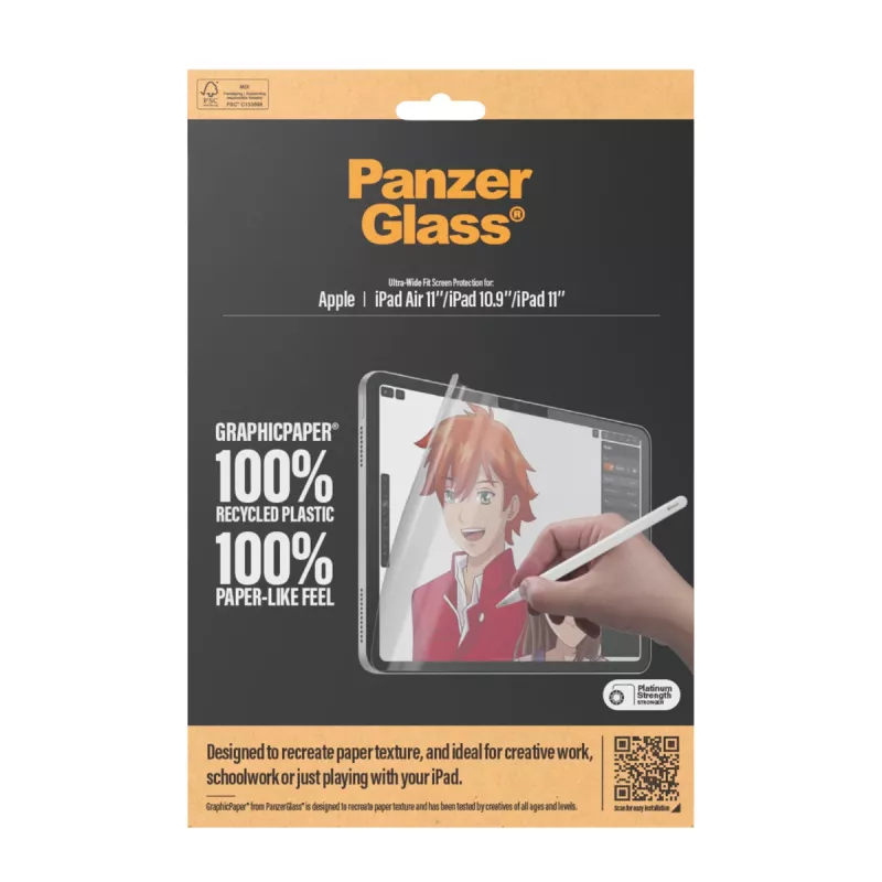 PanzerGlass ® GraphicPaper® Szkło Ochronne iPad Air 11'' (2024-2026) | iPad 11'' (2025-2026) | iPad 10.9'' (2022) | Ultra-Wide Fit