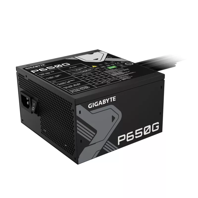 GIGABYTE GP-P650G zasilacz 650 W 20+4-pinowe ATX ATX czarny
