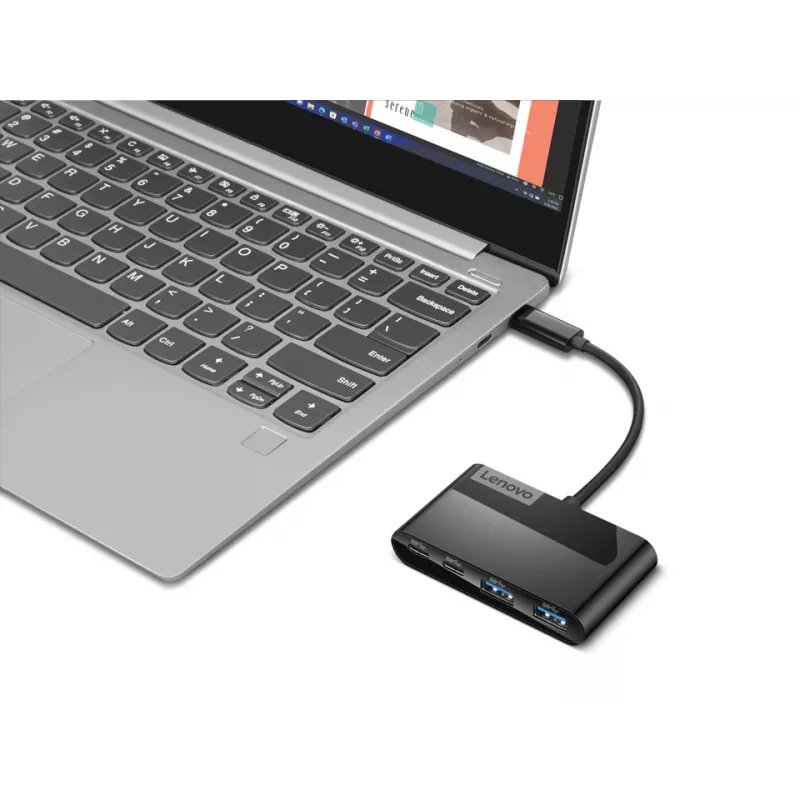 Lenovo GX91L84354 koncentrator interfejsów USB 3.2 Gen 1 (3.1 Gen 1) Type-C 625 Mbit/s Czarny
