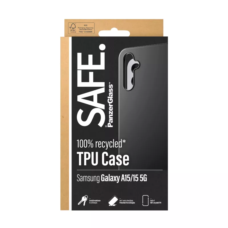 PanzerGlass SAFE. by ® etui TPU Samsung Galaxy A15 | A15 5G | Czarny