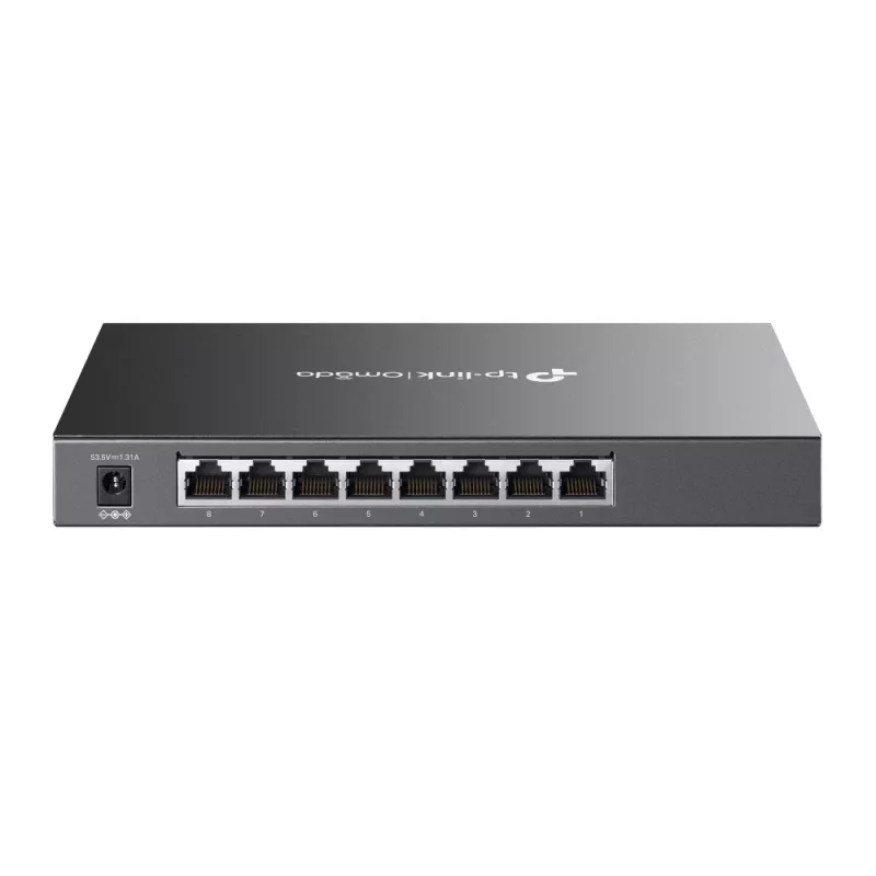 TP-Link Omada 8-portowy gigabitowy przełącznik Smart Switch z 4 portami PoE+, zarządzalny, L2/L2+, Gigabit Ethernet (10/100/1000), Power over Ethernet (PoE), montaż w szafie rack