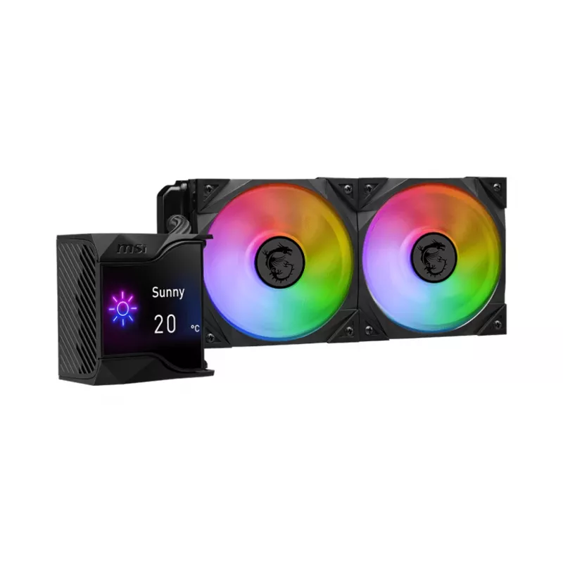 MSI MPG Coreliquid D240 Zestaw chłodzenia cieczą procesora 12 cm Czarny 1 szt.
