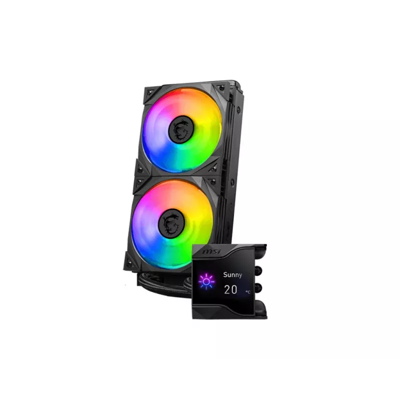 MSI MPG Coreliquid D240 Zestaw chłodzenia cieczą procesora 12 cm Czarny 1 szt.