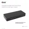 Stacja przełączająca/Dok CLUB3D DisplayPort/HDMI KVM 4K60Hz dla wejść USB typu C